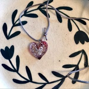 Glass Heart Pendant